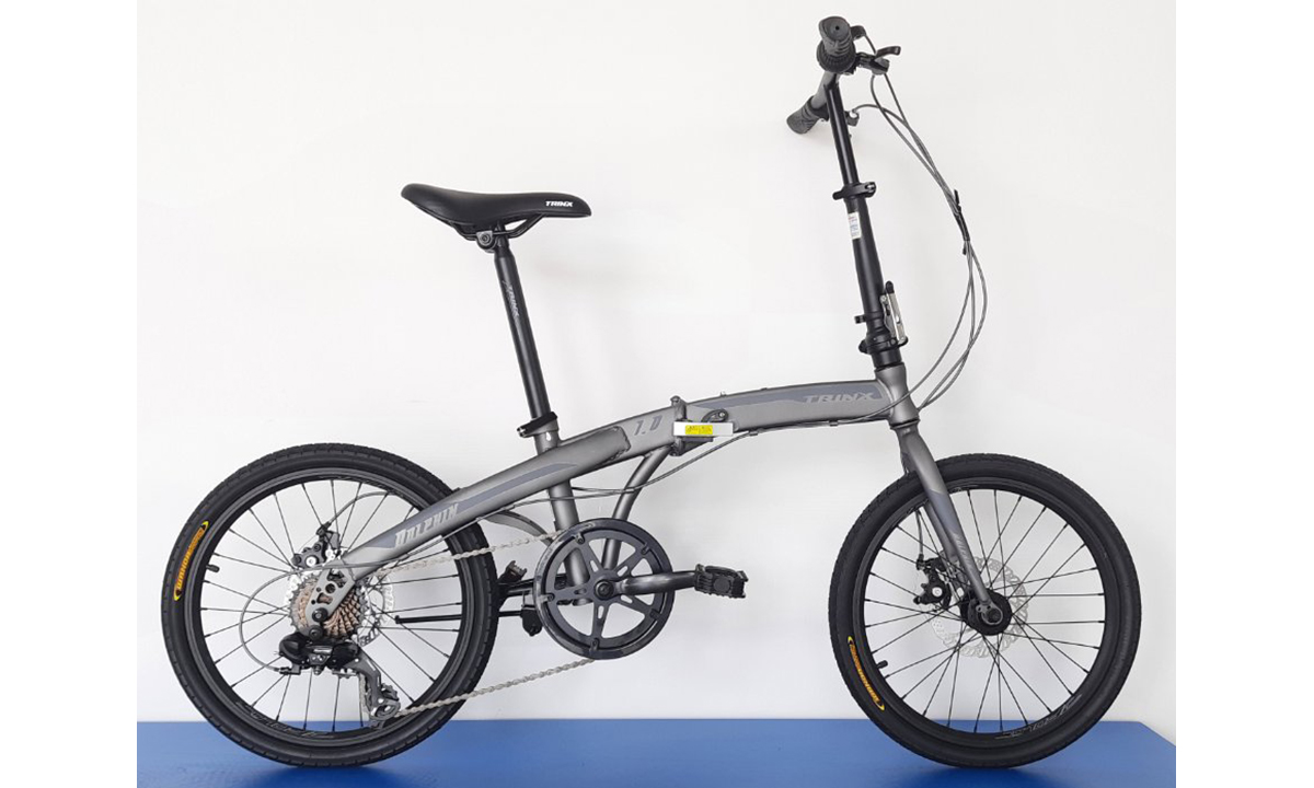 Фотография Складной велосипед Trinx Dolphin 1.0 20" 2021 2021 Серый